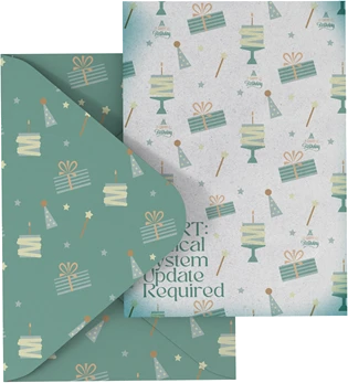 Birthday-pattern card